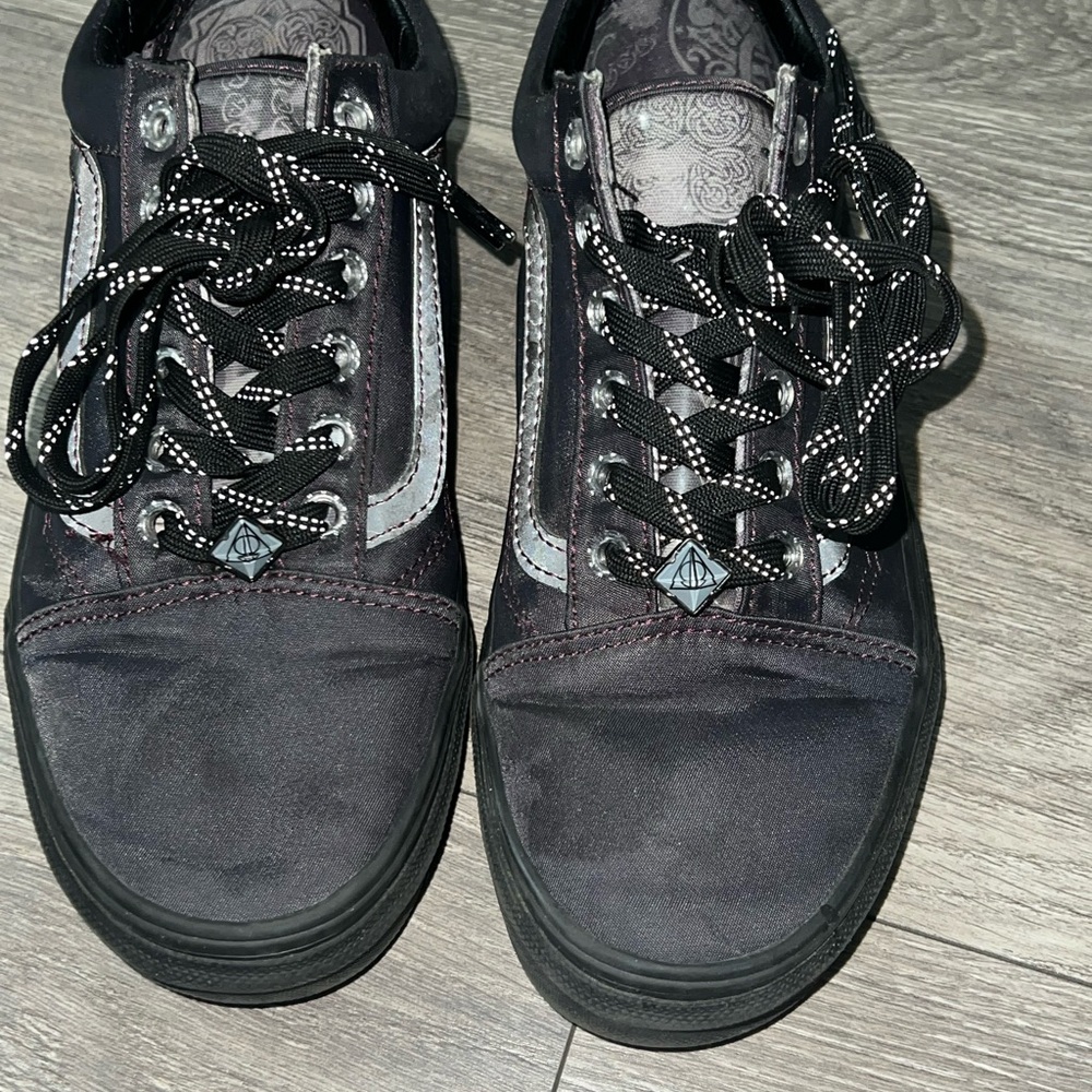 Vans Black and Gray Kids Sneakers
